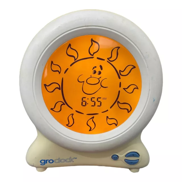 The Gro Company Groclock Sleep Trainer Aid for Young Children - White Gro Clock