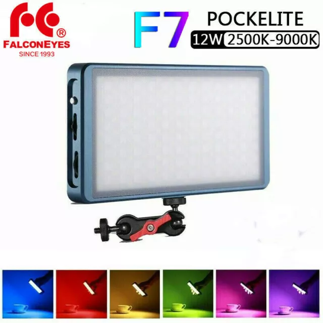 Falcon Eyes F7 Pocket RGB LED Light On Camera Portable For Video / Youtube