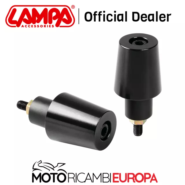 Kit Stabilizzatori Universali Lampa Per Manubrio Moto Su-2 Alluminio Nero 2Pz Tu