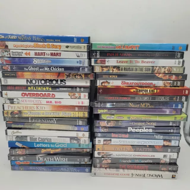 41x  SEALED NEW DVD LOT MOVIES FAMILY ACTION KIDS NO FILLER RESALE SHIPS QUICK