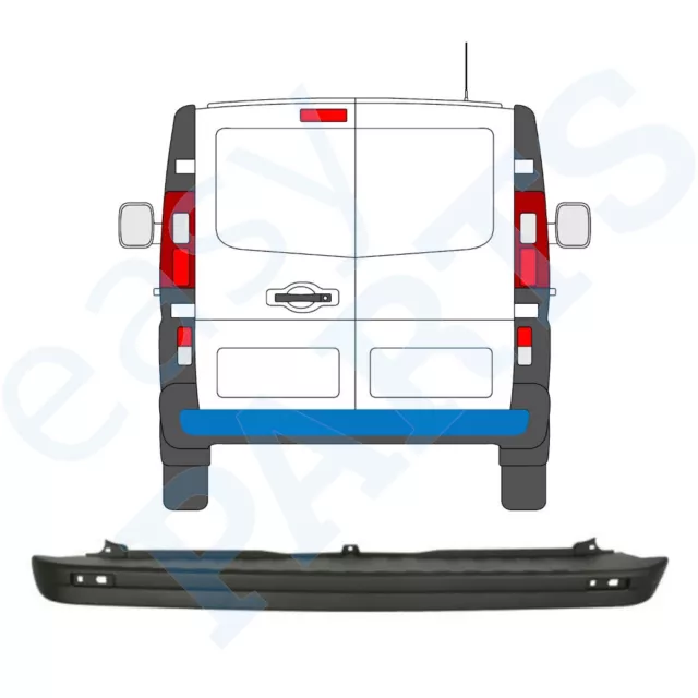 Für Renault Trafic Opel Vivaro Fiat Talento 2014- Hinten Stoßstange / Mittel