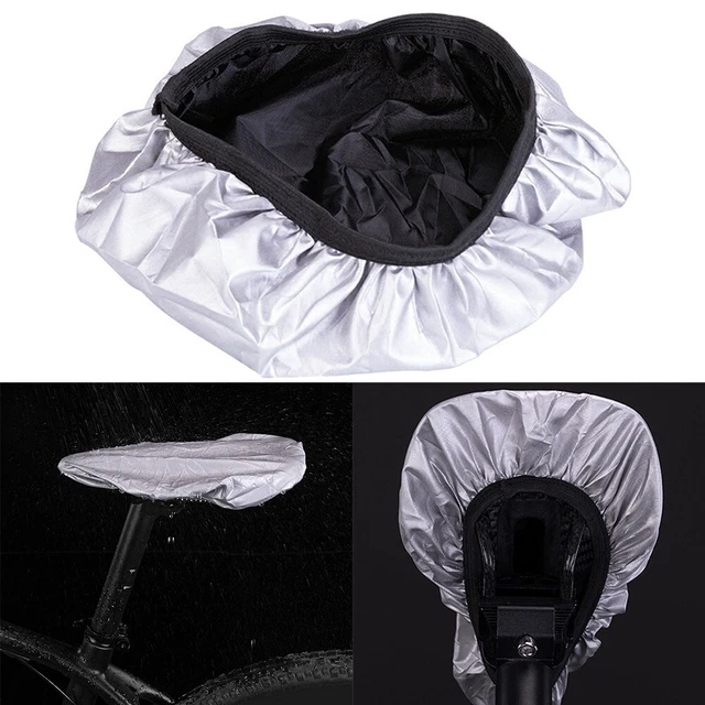 Housse de siège de vélo en PVC, imperméable, légère, pour intérieur et extérieur, vélo (noir gris Housse de siège de vélo en PVC, imperméable, légère, pour intérieur et extérieur, vélo (noir gris