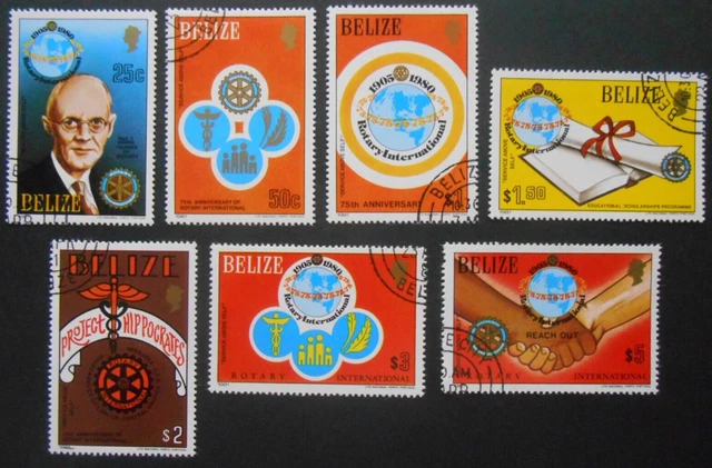 Belize 1981, Mi. 544-550, International Rotary Club, gestempelt
