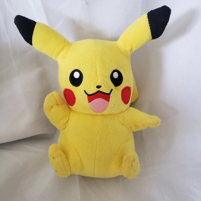 POKEMON PIKACHU STUFFED Animal Plush Toy Tomy 8Inch Year 2017 Yellow