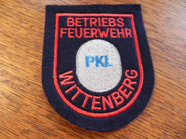 Betriebsfeuerwehr PKL Wittenberg Patch Ärmelabzeichen Abzeichen Feuerwehr