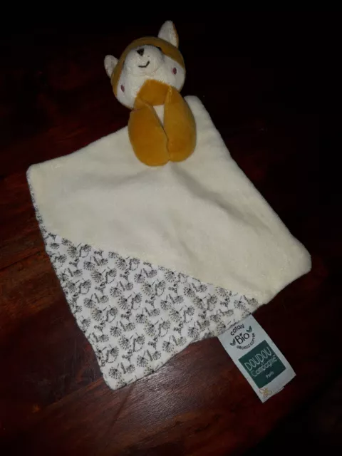 DPD/Doudou et Compagnie Plat mouchoir  Renard Coton Bio TBE