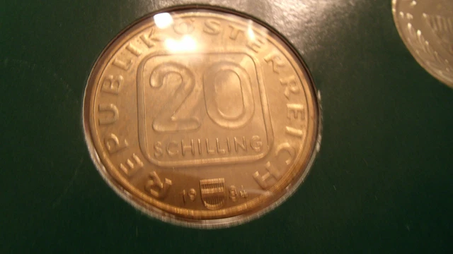 Coin Sets of All Nations Austria UNC all 1984 but 50 Groschen 1982 2 Groschen 83 3