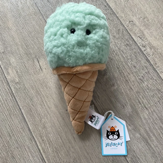 JELLYCAT IRRESISTIBLE MINT Ice Cream Cone Plush Soft Toy Brand New With Tags £12.99 PicClick UK