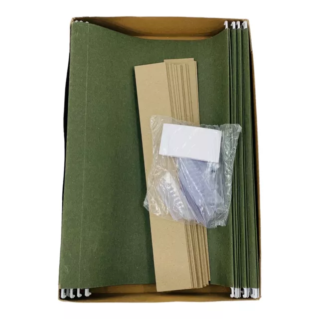 22 Count Pendaflex Extra Capacity Recycled Legal Size Green Hanging File Folder