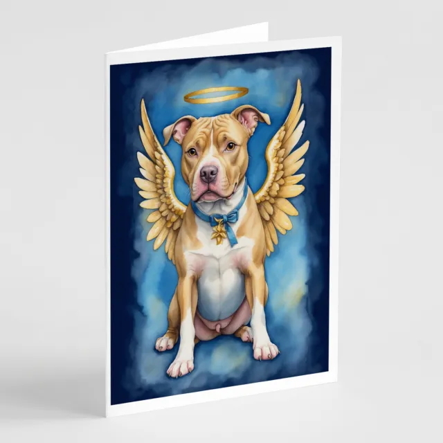 Pit Bull Terrier My Angel Greeting Cards and Envelopes Pack of 8 DAC7049GCA7P