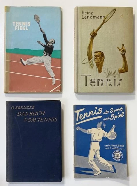 Tennis - 4 reich illustrierte Werke: O. Kreuzer, Das Buch vom Tennis. 1925. -  H