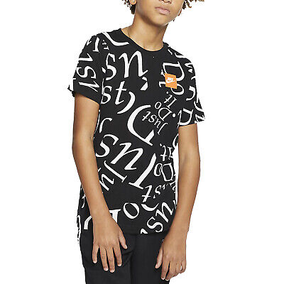 Nike Sportswear Jdi T-Shirt Nera in Cotone Da Bambino CT2617-010 97707