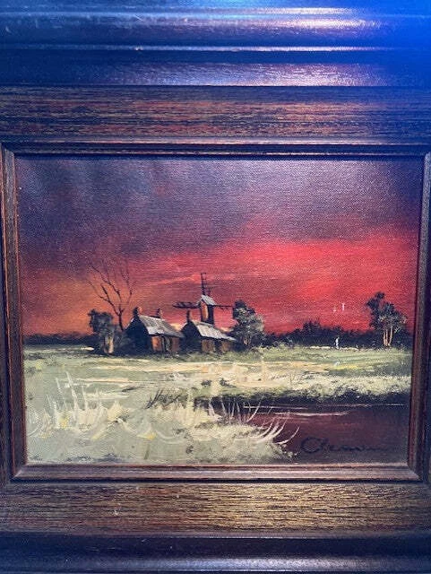 Tableau Tapisserie Le Moulin à Vent Provence – Créations Le Tisserand, Cadre Compris