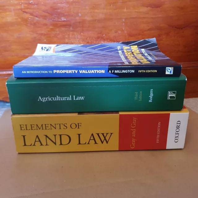 Property Valuation, Agricultural & Land Law Books by Millington, Rodgers & Gray