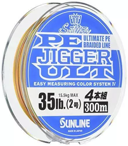 Sunline PE Line Saltimate Jigger ULT 4-Piece Set No2 35lb 300m