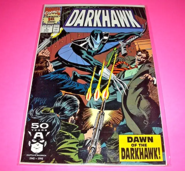 DARKHAWK # 1 - 1991 Vol 1 - MARVEL 1st FULL APPEARANCE ORIGIN DARKHAWK - NM