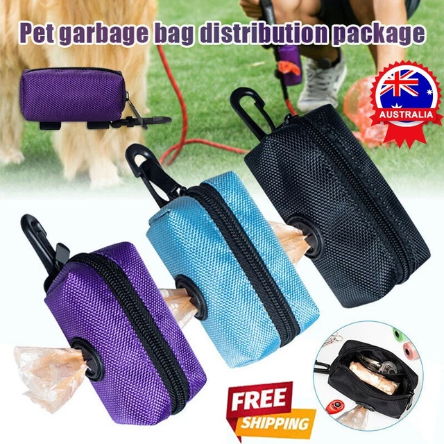 Pet Dispenser Waste Dog Poo Puppy Pick-Up Bags Travel Poop Bag Holder Hook PouTK