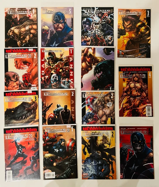 Lot Of 40 Ultimates #1-13 / V2 #1-13 / V3 #1-5 Complete Set + 1 Shots /Variants 2