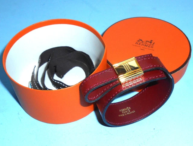 Bracelet HERMES Api - Cuir Marron Et Métal Argenté, Occasion Bon état (réf. E60930a)