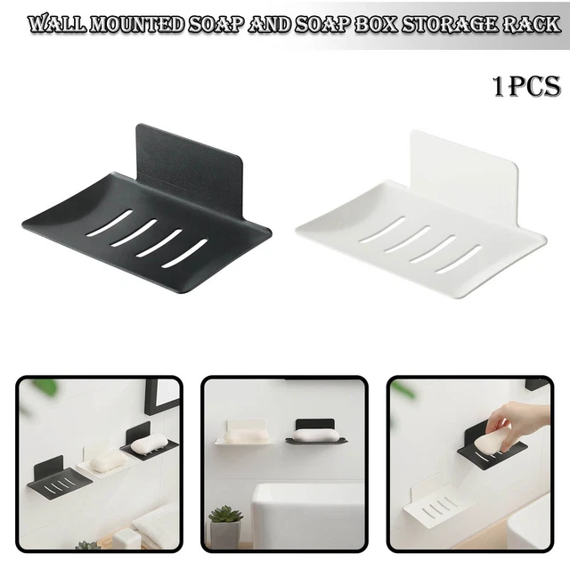 Soap Holder for Shower Soap Dish Simple Bar Soap Tray Wall Mounted Soap B