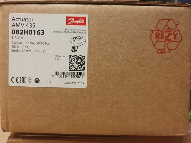 DANFOSS ACTUATOR AMV 435 082H0163/ (No Original Box ) £110.00 - PicClick UK