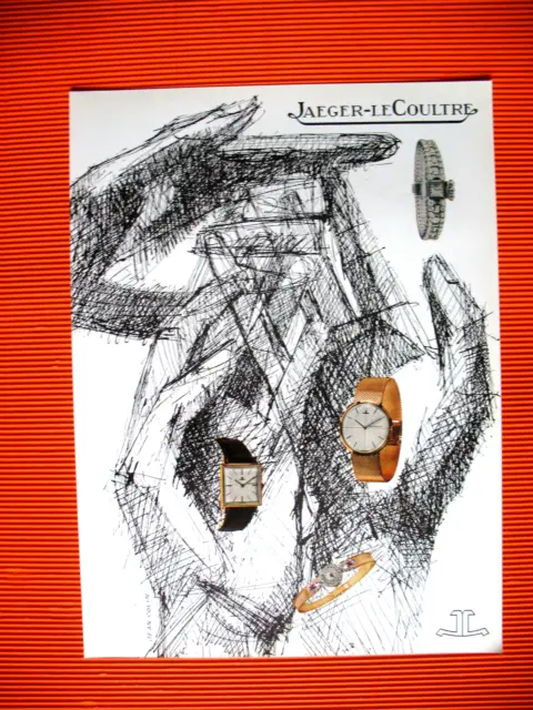 Jaeger Le Coultre Watchmaking Press Advertisement Illustration Jean Colin Ad 1961