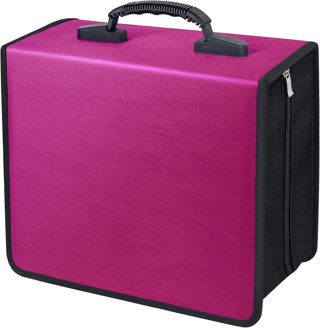 CD/DVD Binder, CD DVD Case Holder Binder 400 Capacity CD/DVD Wallet Storage Book