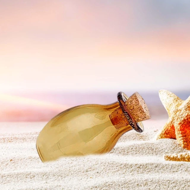 Bouteille Verre Avec Bouchon Liège - 23cm - Supports Verre - Supports à Décorer