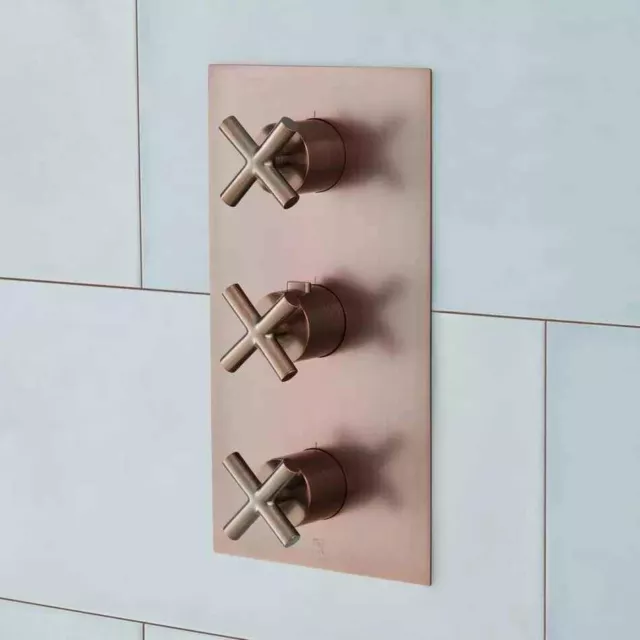 Signature Hardware Modern Rectangular 4 Way Thermostatic Valve Oil Rubbed Bronze