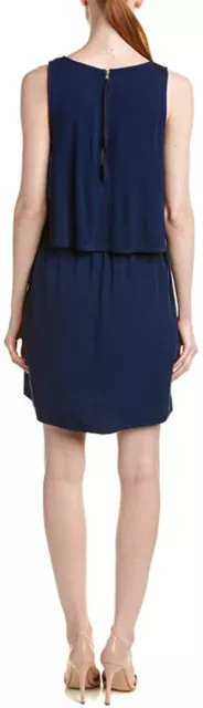 Splendid 237598 Womens Sleeveless Rayon Voile and Jersey Dress Navy Size X-Large 3