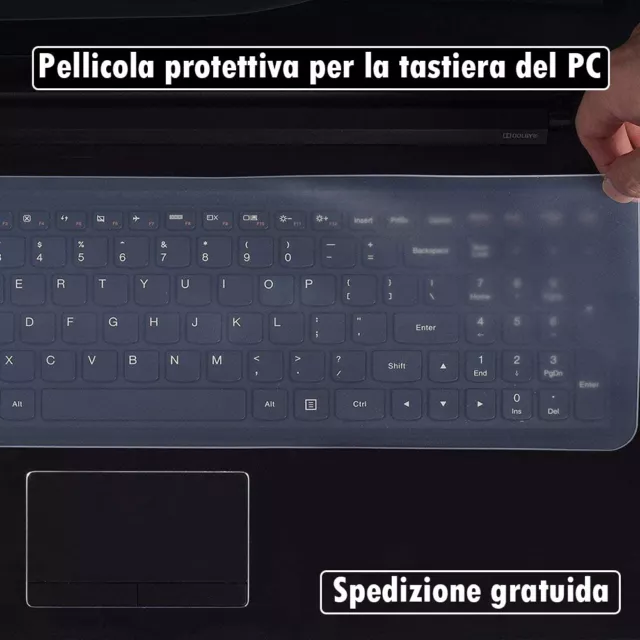 Copritastiera Pellicola Tastiera per Laptop PC in silicone impermeabile