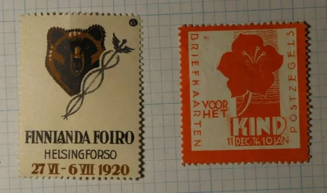 Finland Beer Festival Finnish Fair 1920  WW Exposition Poster Stamp Ads