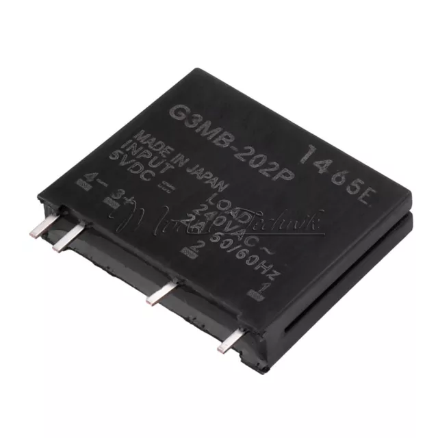 1PC G3MB-202P DC-AC PCB SSR In 24V DC AC 2A Out 240V Solid State Relay