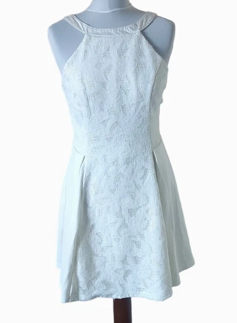 LIPSY LONDON MICHELLE Keegan White Skater Dress UK Size 12