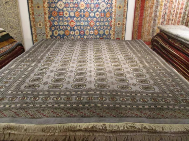 8'x10' BUKHARA ALLOVER-PATTERN SOFT HANDMADE-TURKISH-KNOTTED WOOL RUG 588103 2