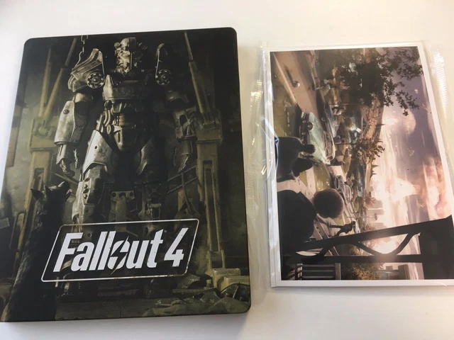 Steelbook Fallout Ps4 Amazon FALLOUT STEELBOOK Case Postcards NO