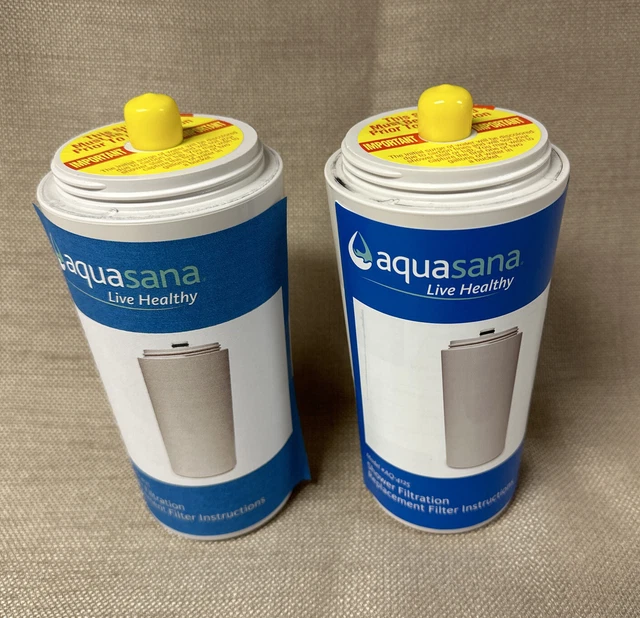 JUEGO DE 2 NUEVOS CARTUCHOS DE REPUESTO DE DUCHA AQUASANA AQ-4125 (ver descripción)