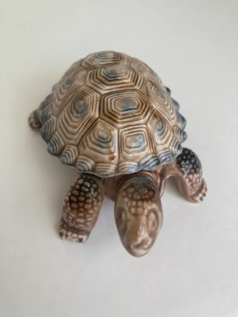Vintage Wade porcelain turtle trinket box - Figurine. England
