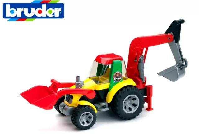 Bruder Roadmax Baggerlader 20105 Traktor Bagger Radlader Spielzeug Kleinkinder 2