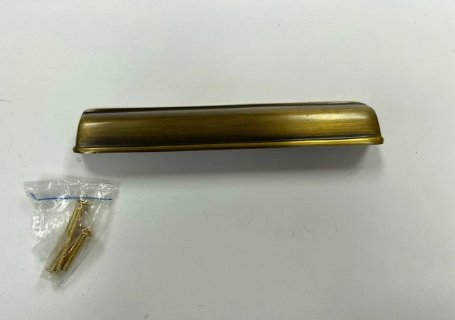 Pottery Barn Tumbled Brass Tilden Bin Pull 6" Pottery Barn Tumbled Brass Tilden Bin Pull 6"