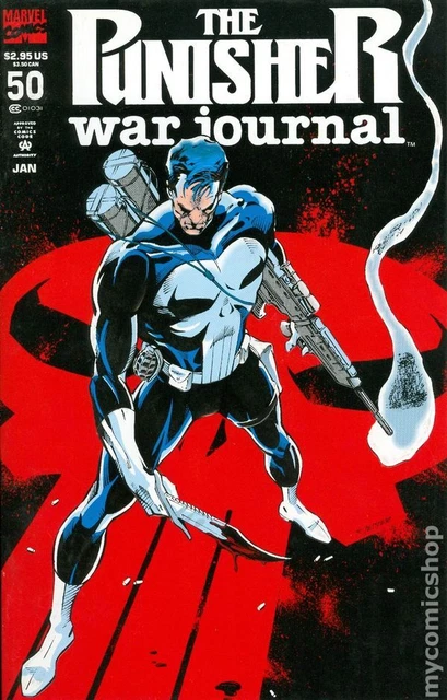 Punisher War Journal #50 VG 1993 Stock Image Low Grade