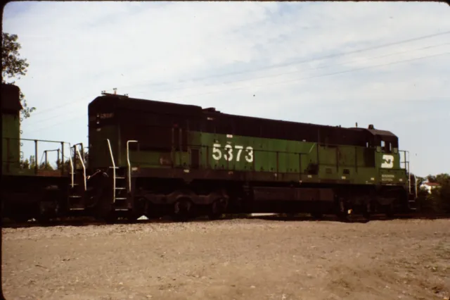 Original Kodachrome Railroad Slide Burlington Northern BN U30C 5373