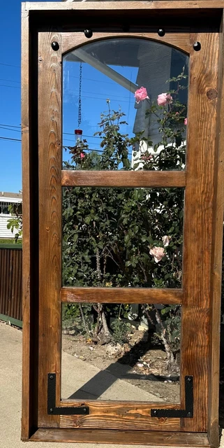 Rustic reclaimed solid lumber door farmhouse wine room castle storybook IN STOCK 2