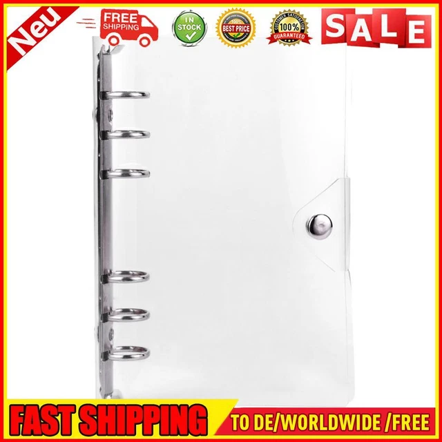 Blocco appunti foglio lotto in PVC, diario, cartella conto manuale (trasparente, A6)
