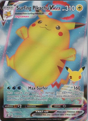 celebrations surfing pikachu
