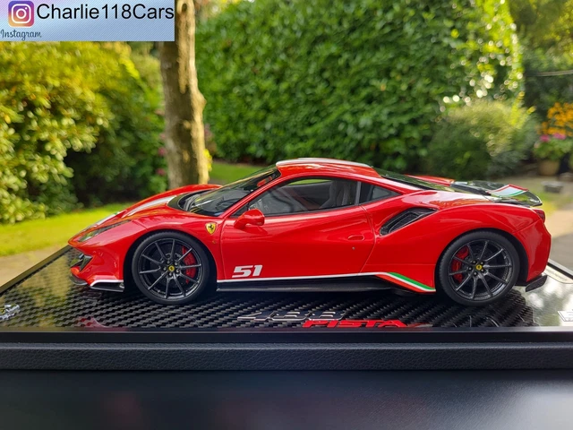 Miniature BBR 1/18 Ferrari 812 Competizione 2021, Rosso Corsa, Avec Vitrine, Neuve