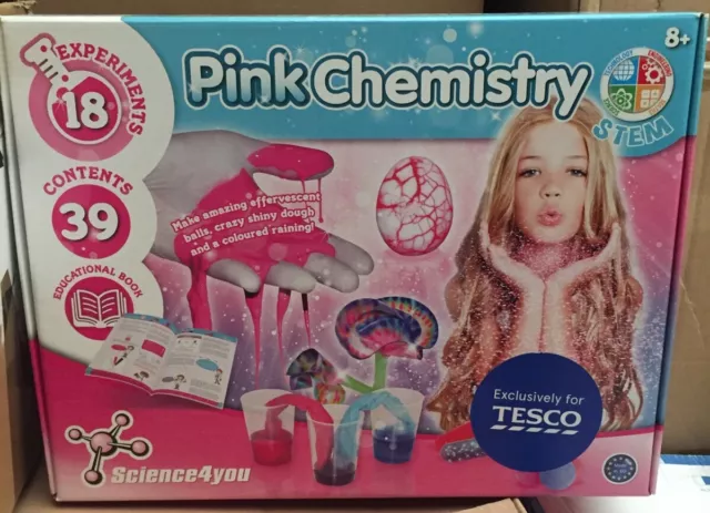Pink chemistry set hot sale tesco