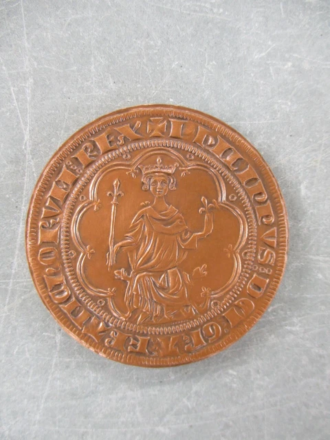 Médaille bronze monnaie Paris Hussenstein 1970 lions'club - Collection
