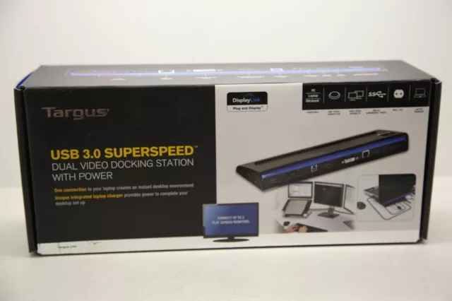 TARGUS - USB 3.0 SUPERSPEED - Dual video docking station - NEUF