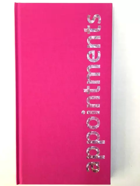 Agenda Hot Pink 3 Spalten Terminbuch Spas Salons Friseure KOSTENLOSER P&P